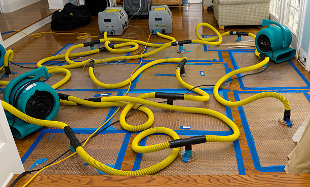 Professional Water Extraction technician working in Parker, KS